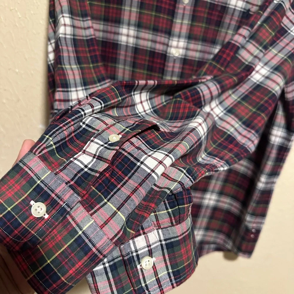 Polo Ralph Lauren Button Down Shirt Plaid Size Large NWOT‎